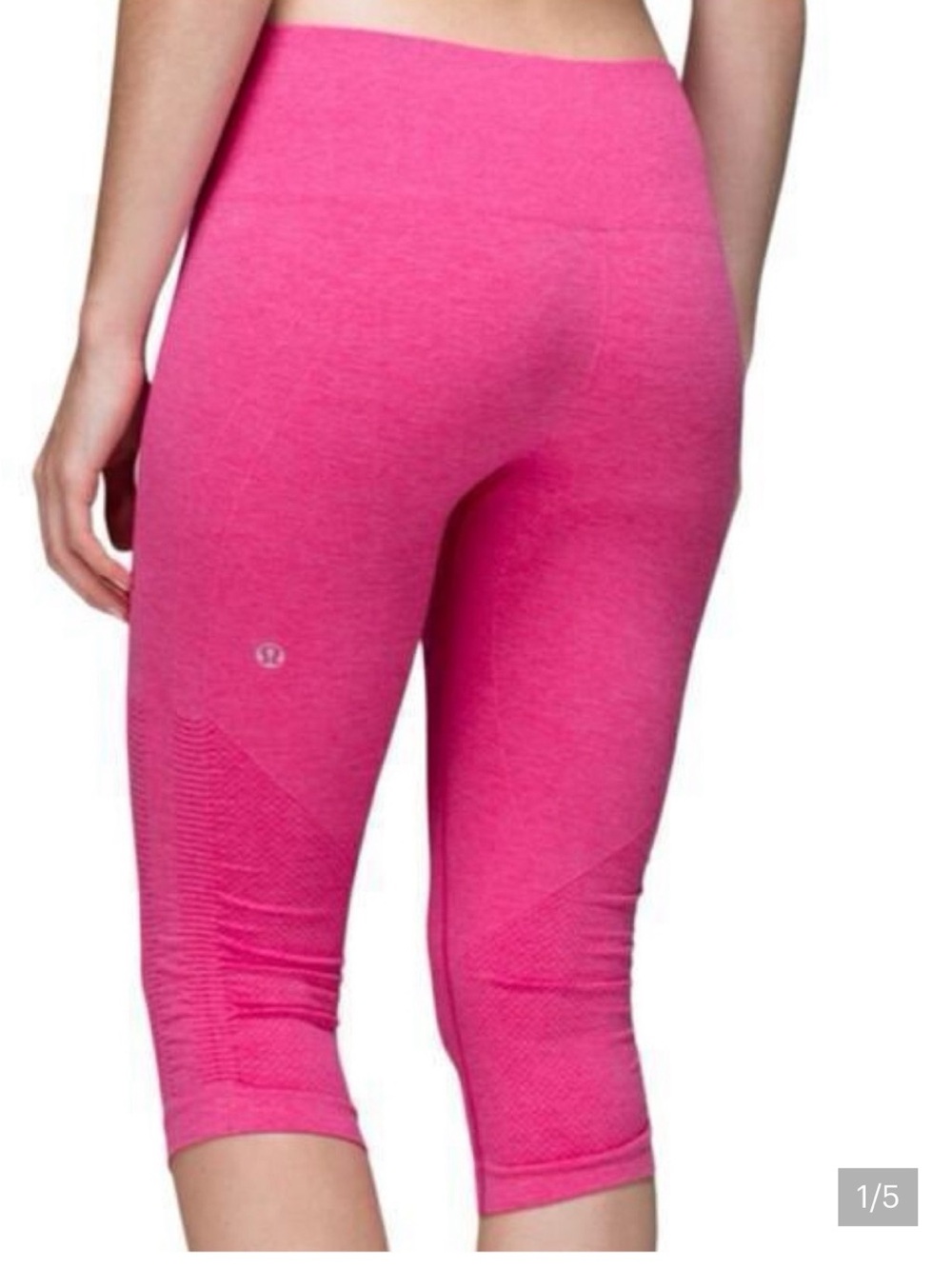 Lululemon In the Flow Crop in Sonic Pink